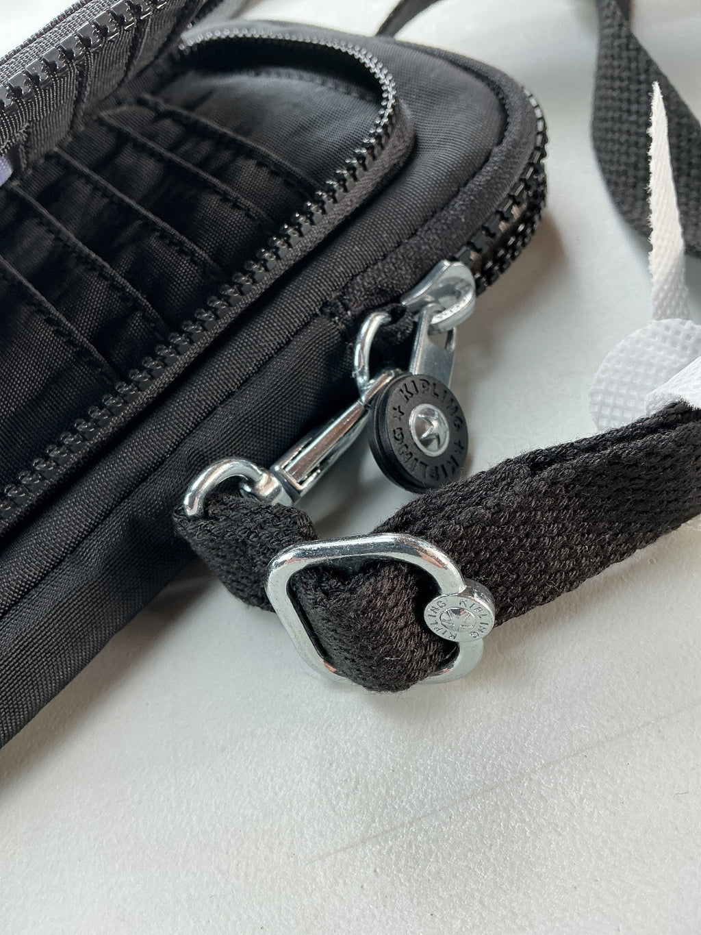 Kipling Ladies Telmo Small Wallet Small Black Detachable Strap