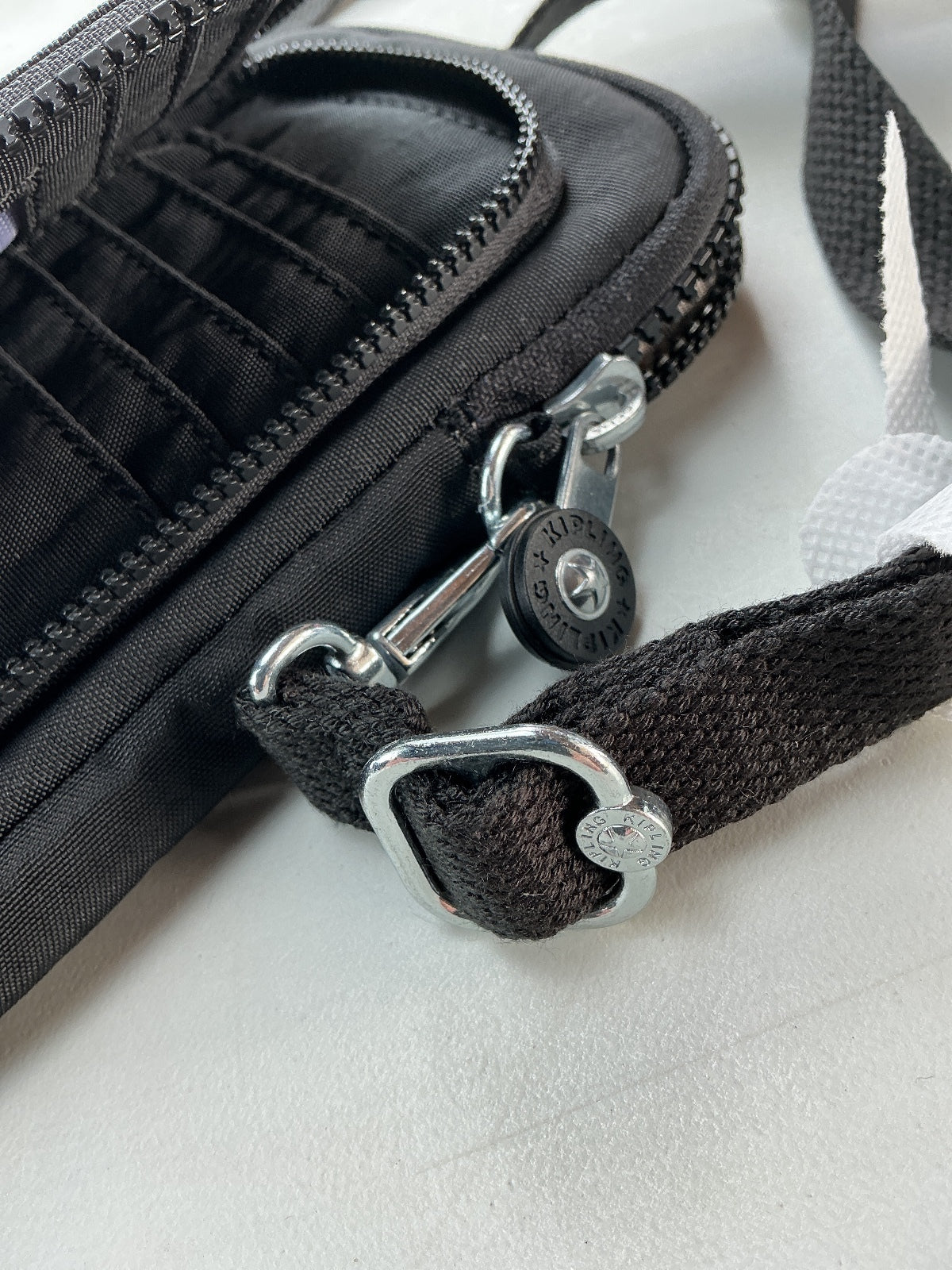 Kipling Ladies Telmo Small Wallet Small Black Detachable Strap