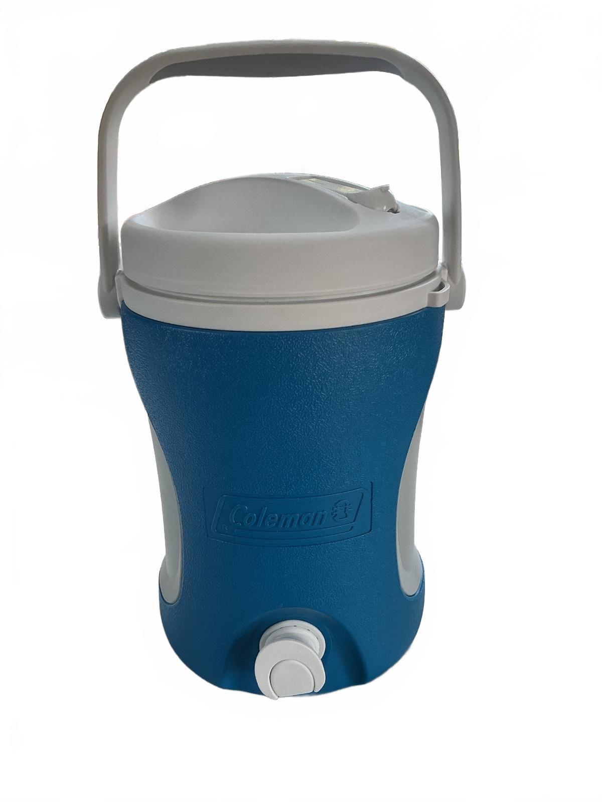 Coleman 3.8L Blue and White Water Jug Cooler