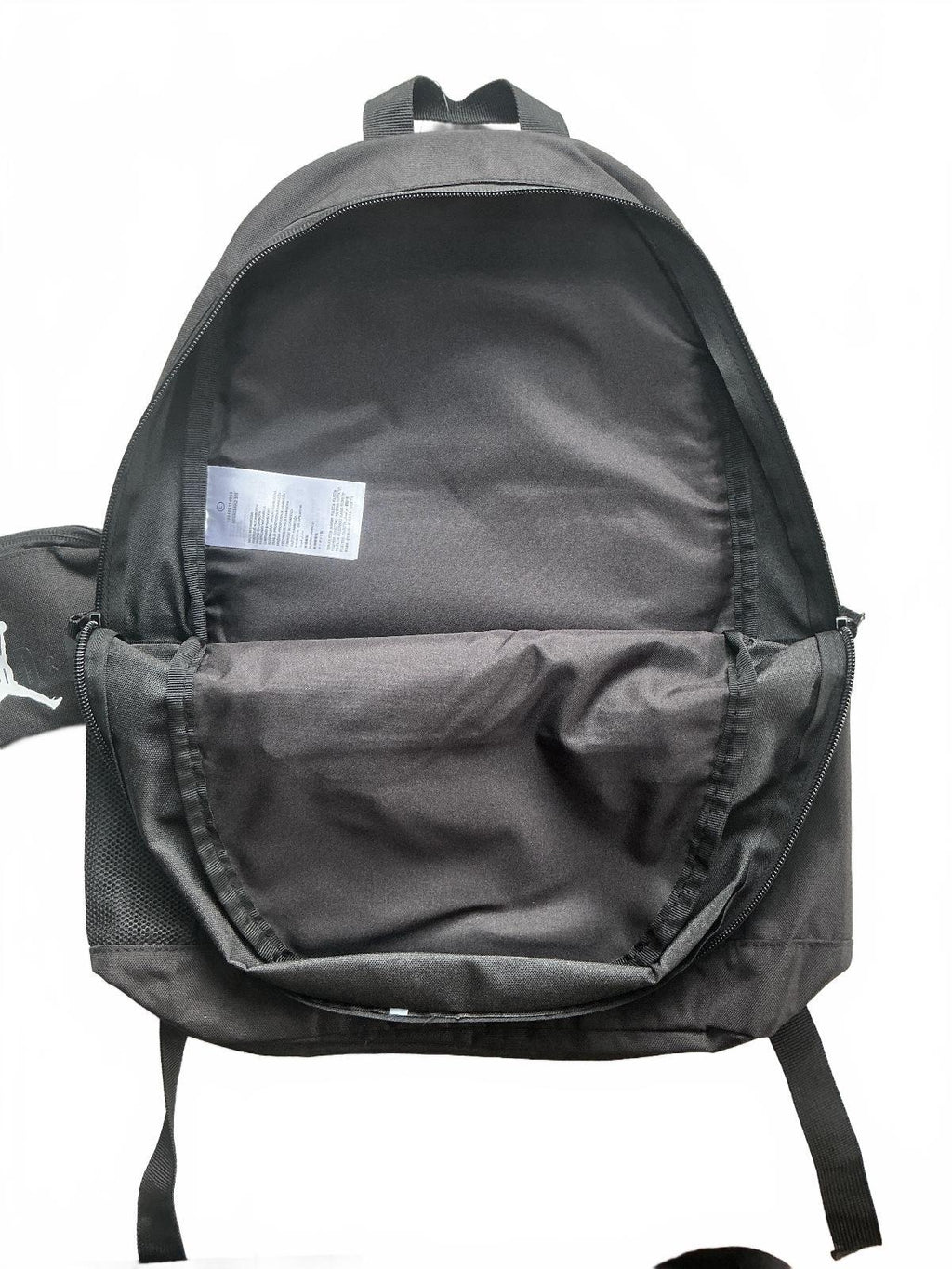 *NEW* Jordan PC Black Backpack One Size Black White Stylish With Pencilcase