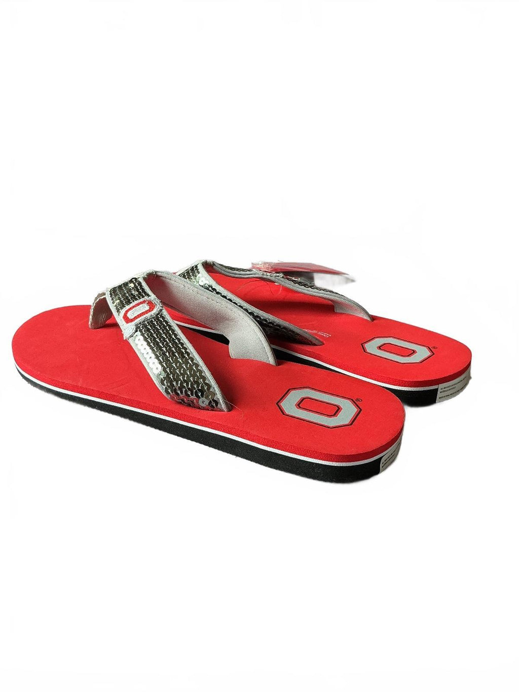 FOCO Women's Size 4-5Uk Ohio State Red Flip Flop Sandals