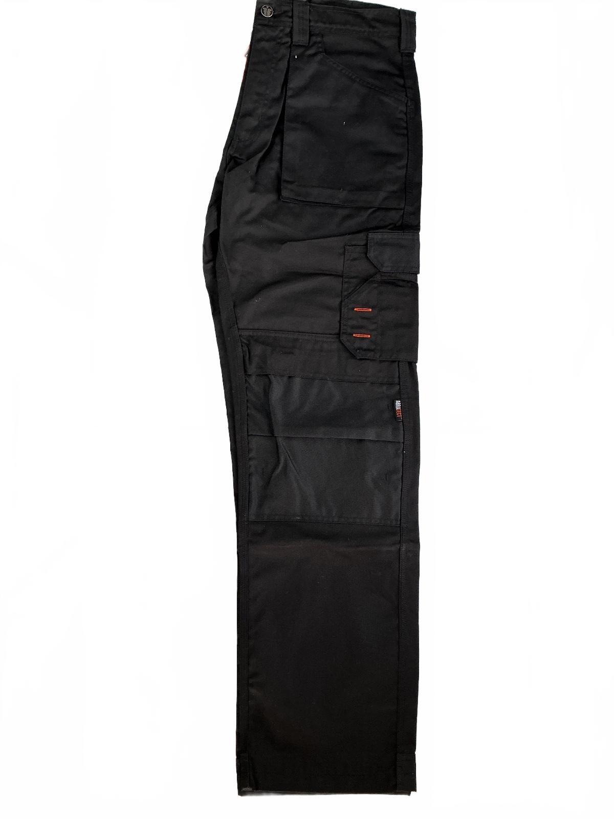 Scruffs Worker Trouser Men's 34L Black Durable Workwear Cargo Pockets