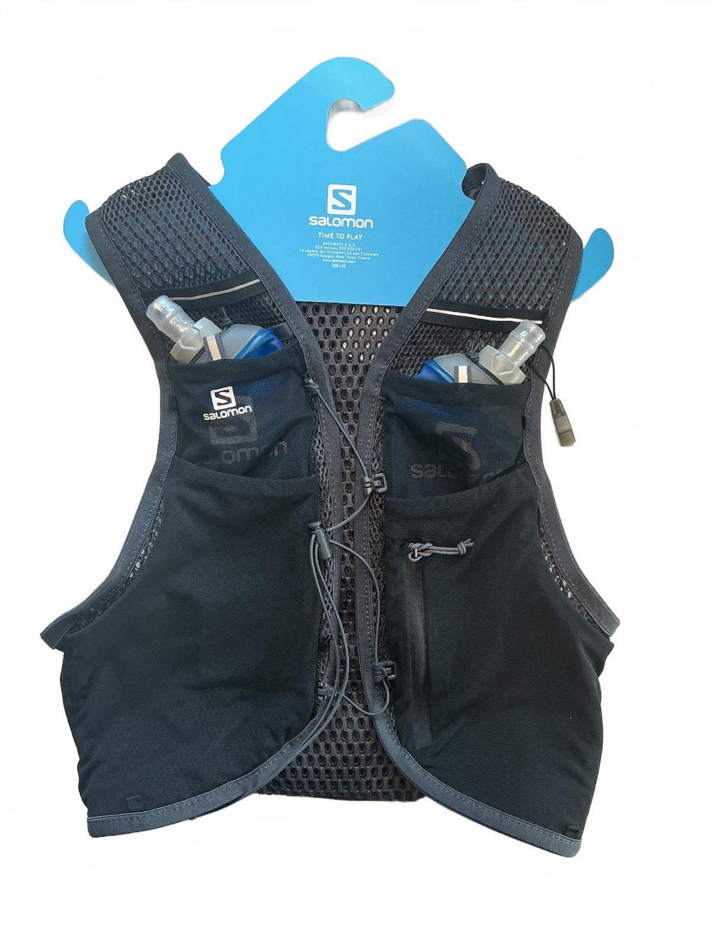 *NEW* Salomon Active Skin 4 Set Running Hydration Vest Black Size M