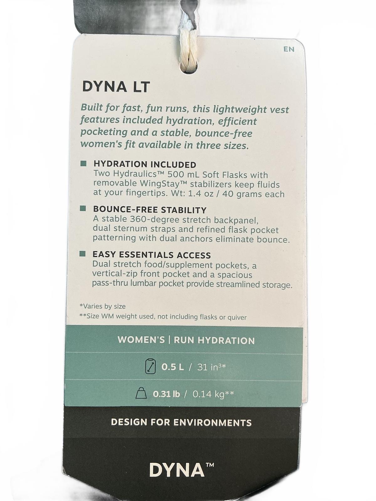 Osprey Dyna LT Women's WS Black Hydration Running Vest with Two Flask Pockets