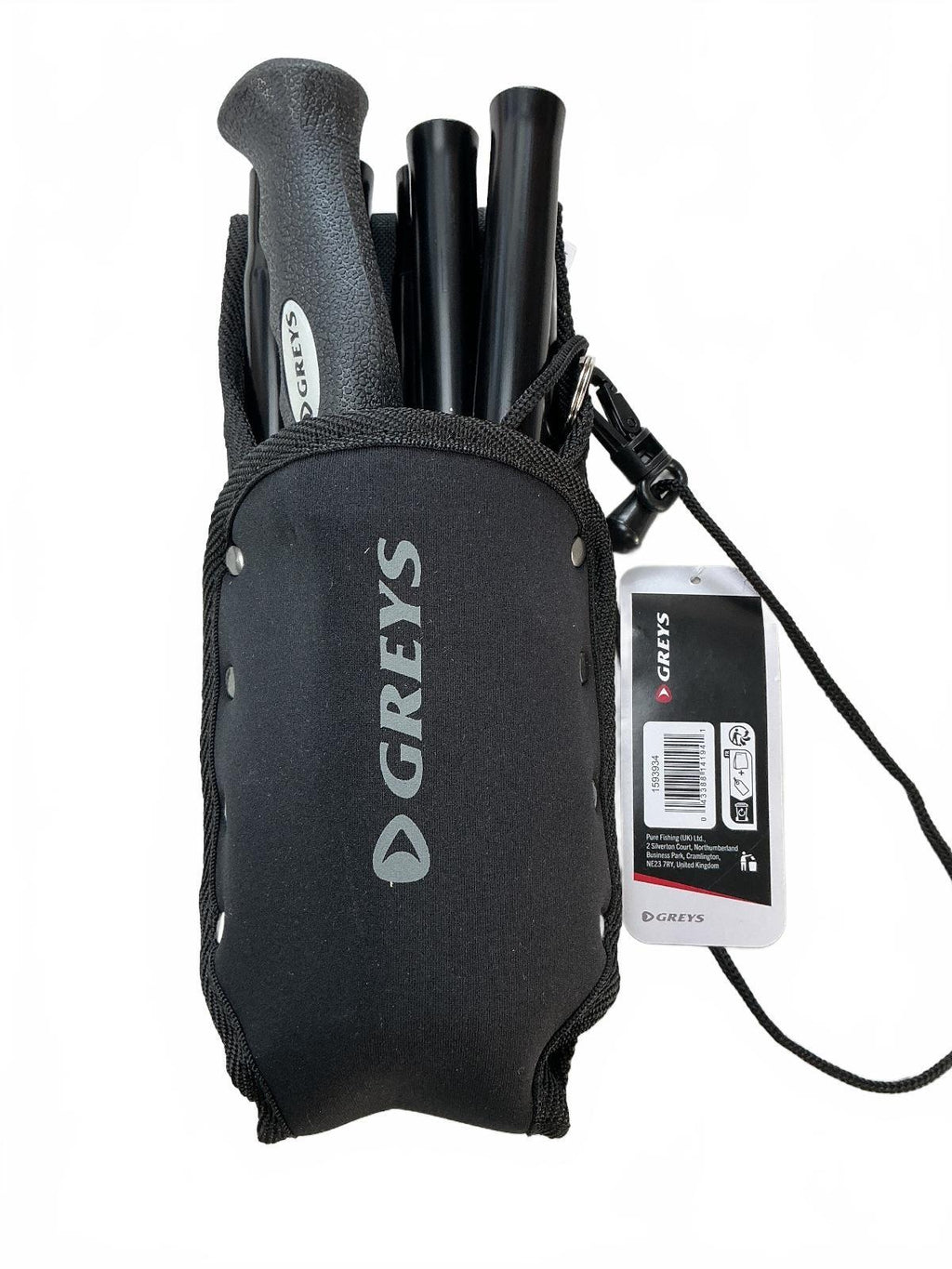 Greys D-Greys Unisex Foldable Wading Stick Black Compact Design 150cm