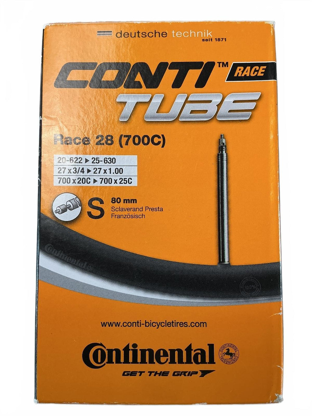 Four Continental Conti Tube Race 28 (700C) 80mm Presta Valve
