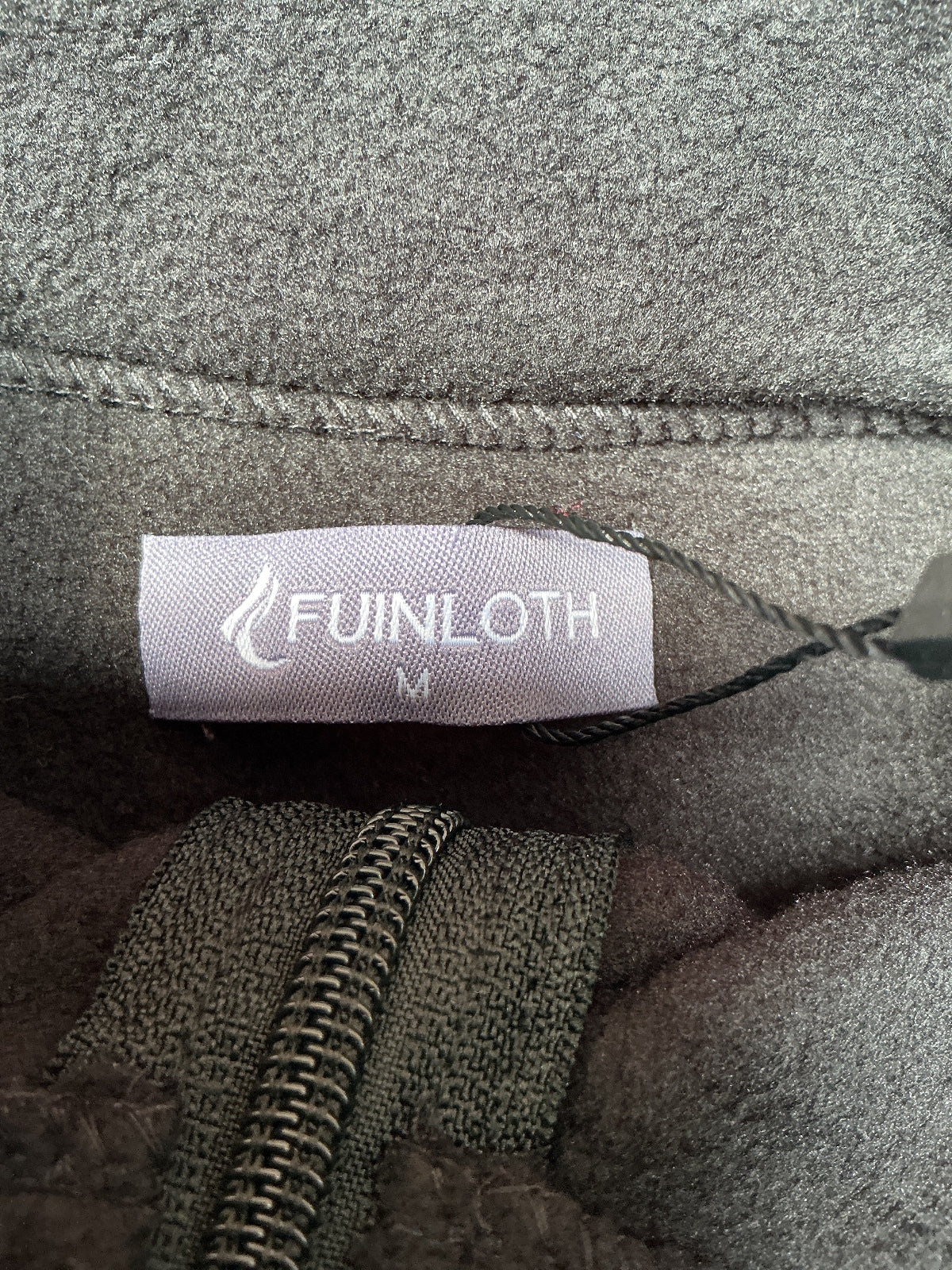 Fuinloth Black Sleeveless Fleece Vest Size M Medium Lightweight Warm