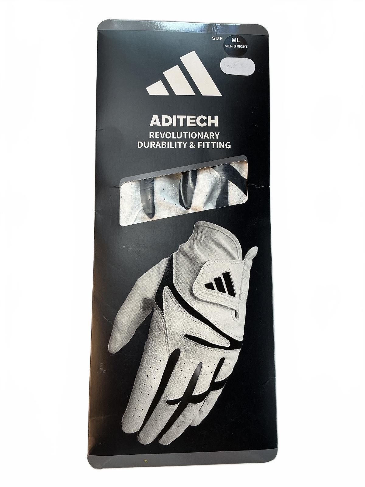 Five Pack Adidas Aditech Golf Gloves Size M/L Men's Right Hand