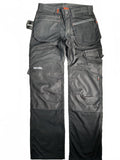 Scruffs Worker Plus Men's Trousers 32L Black Durable Workwear Multi-Pocket