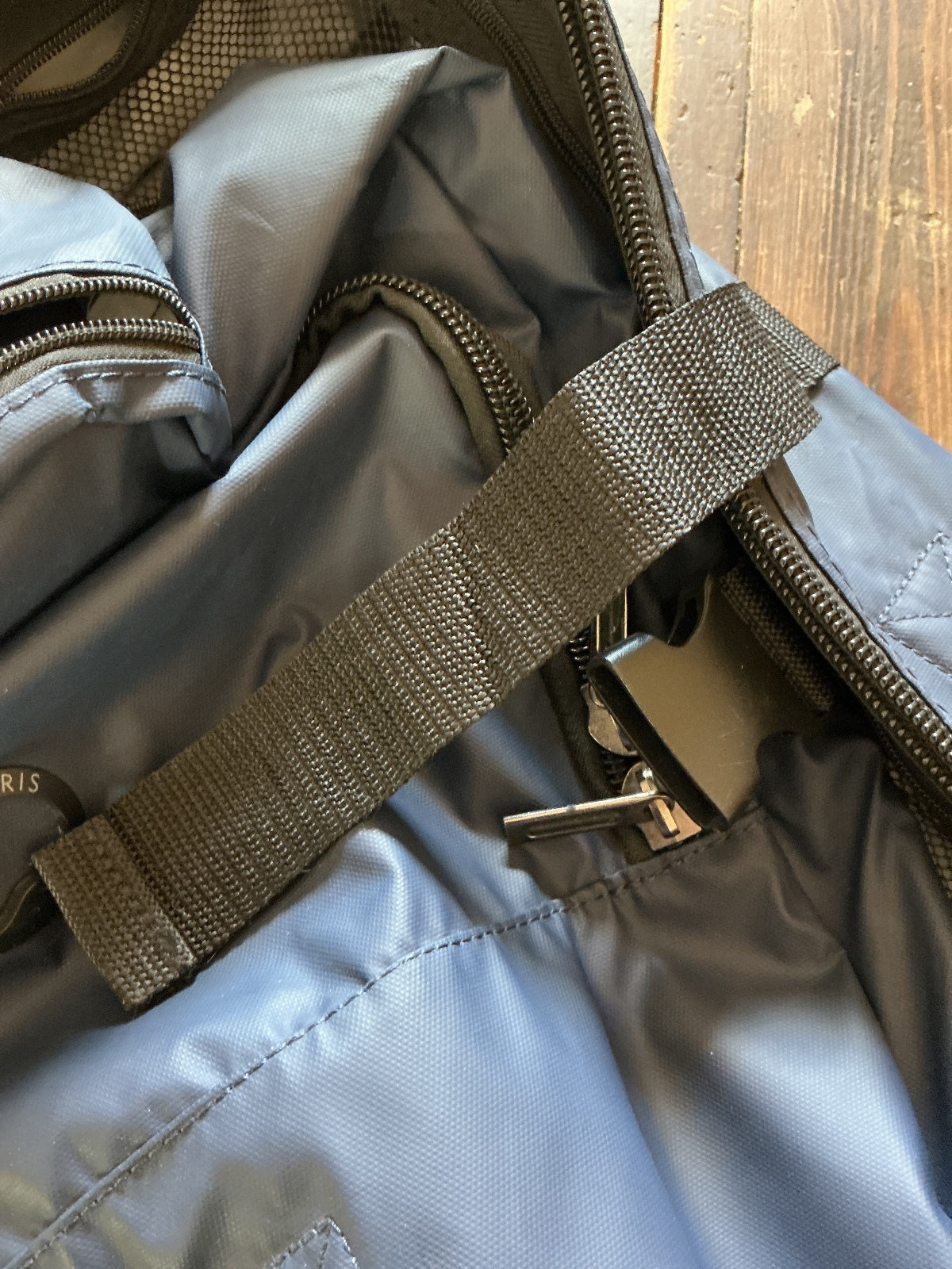 Delsey Large Navy Blue Wheeled Travel Bag with Multiple Handles XL