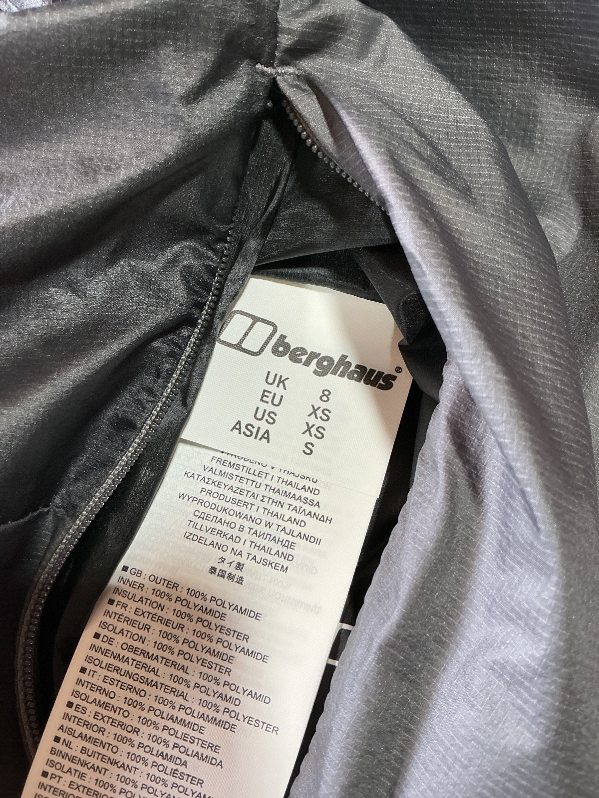 *NEW* Berghaus Womens Synthetic Vest Black Size UK 8