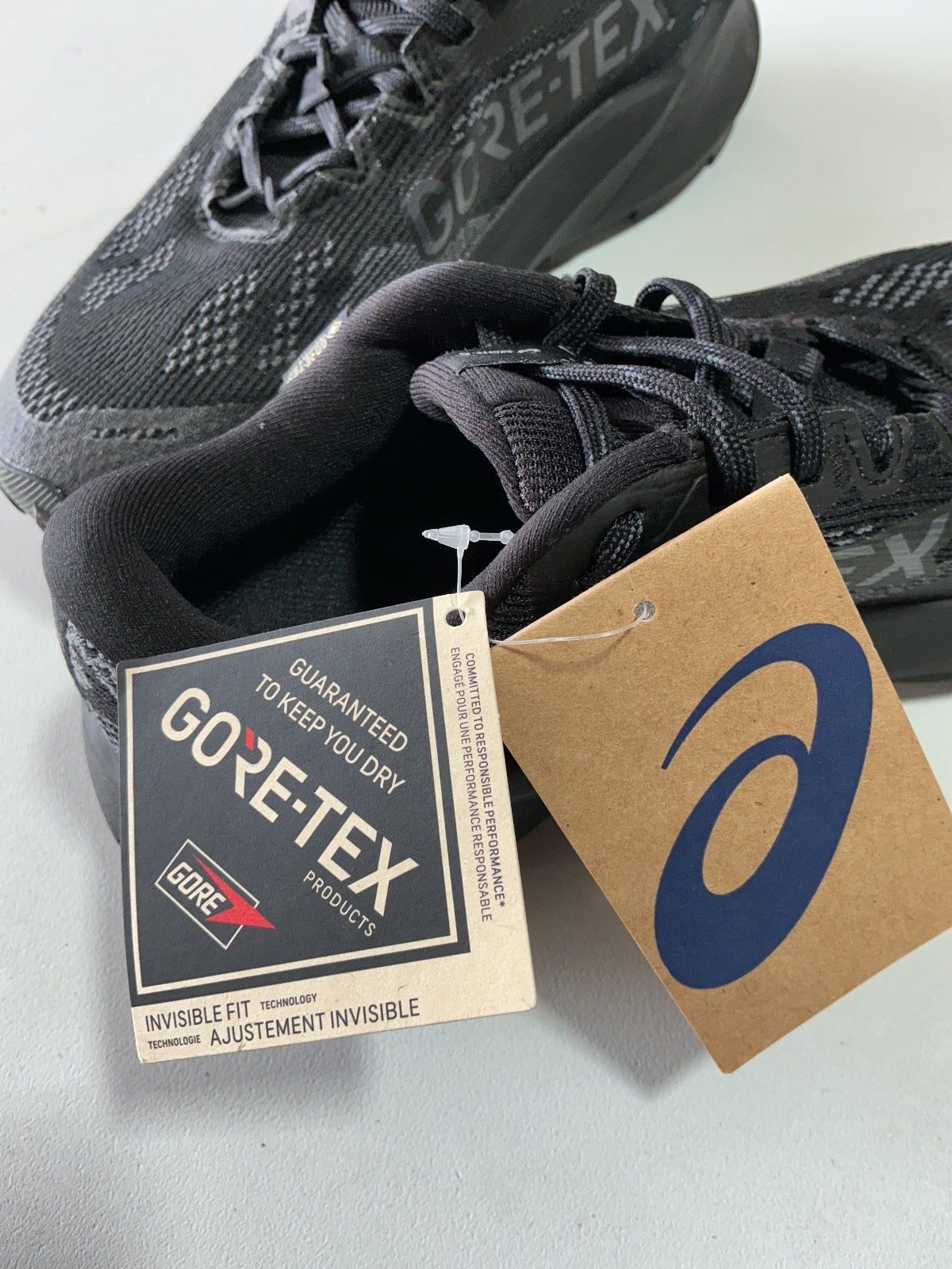 *NEW* Asics Ladies Black Gore-Tex Running Shoes Size UK 5.5 Waterproof