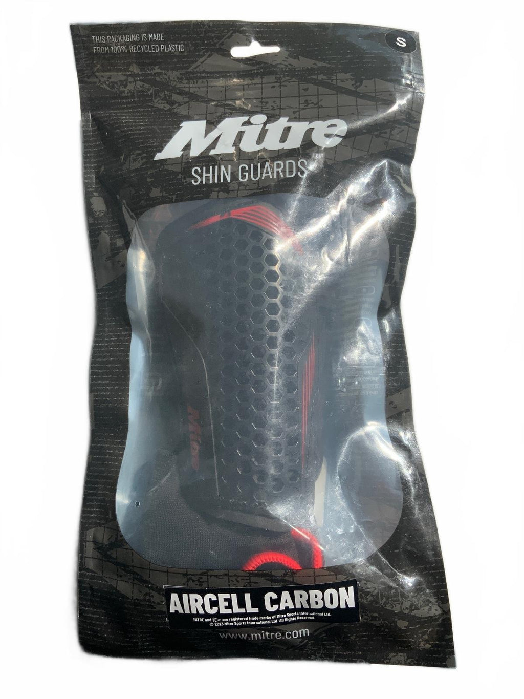 Mitre Aircell And Aircell Carbon Slip Shin Guards Size Small S Football