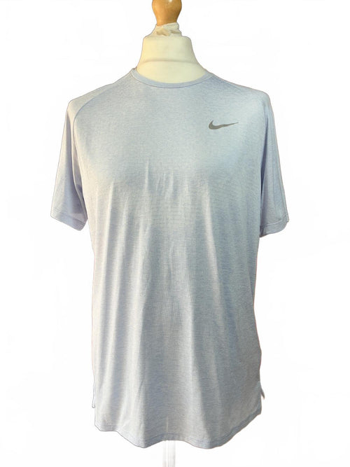 *NEW* Nike Men's Running Dri-FIT Stride Short Sleeve Top Grey Size M