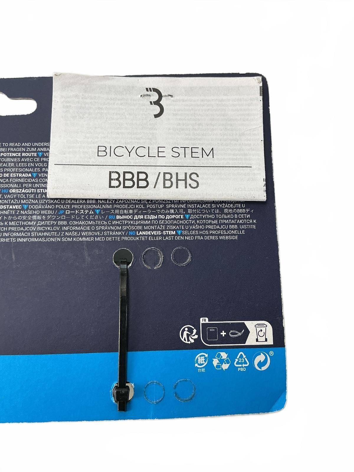 BBB Roadforce II Bicycle Stem 31.8mm Black 100mm