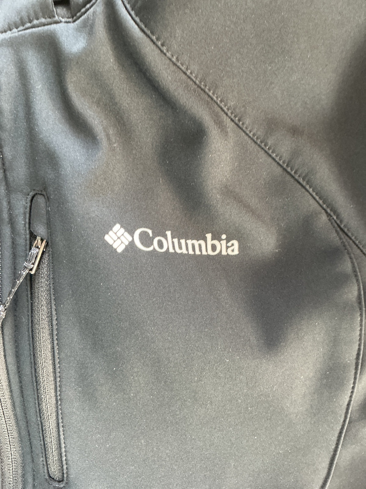Columbia Cascade Softshell Jacket Men XL Black Waterproof Hooded Outdoor