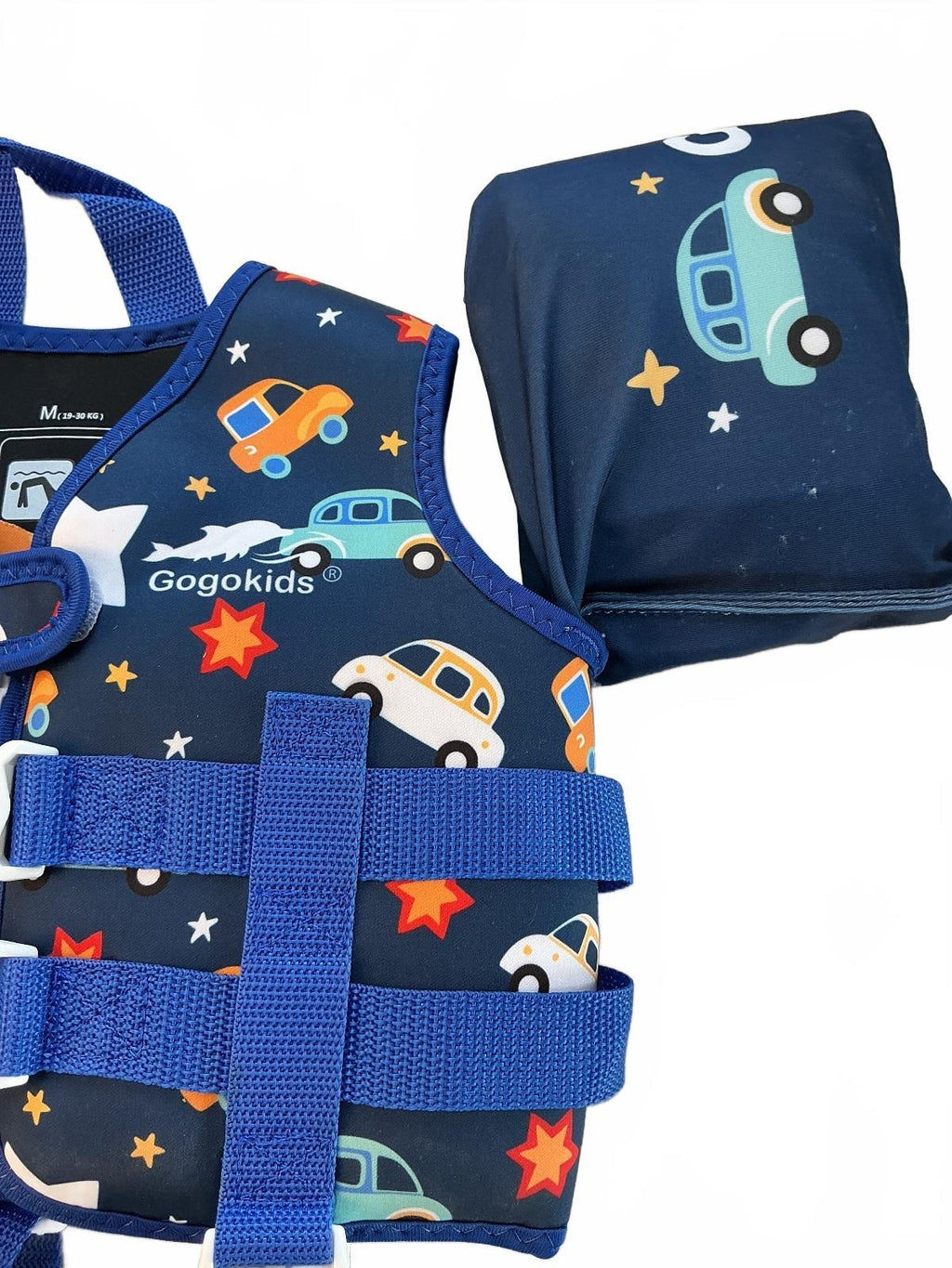 Gogokids Kids Life Jacket Vest Size Medium with Zoggs Goggles 19-30kg