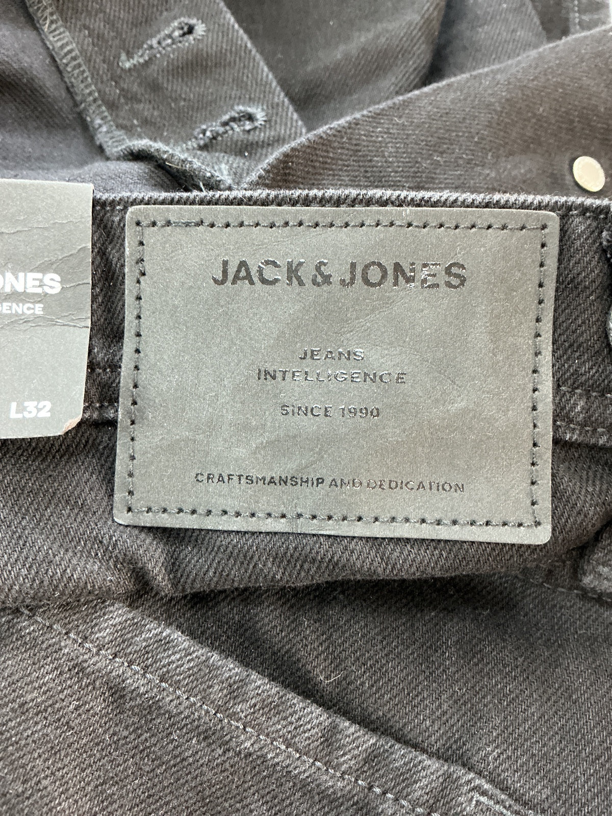 Jack & Jones Loose Eddie Men's Jeans W34 L32 Black Comfortable Fit