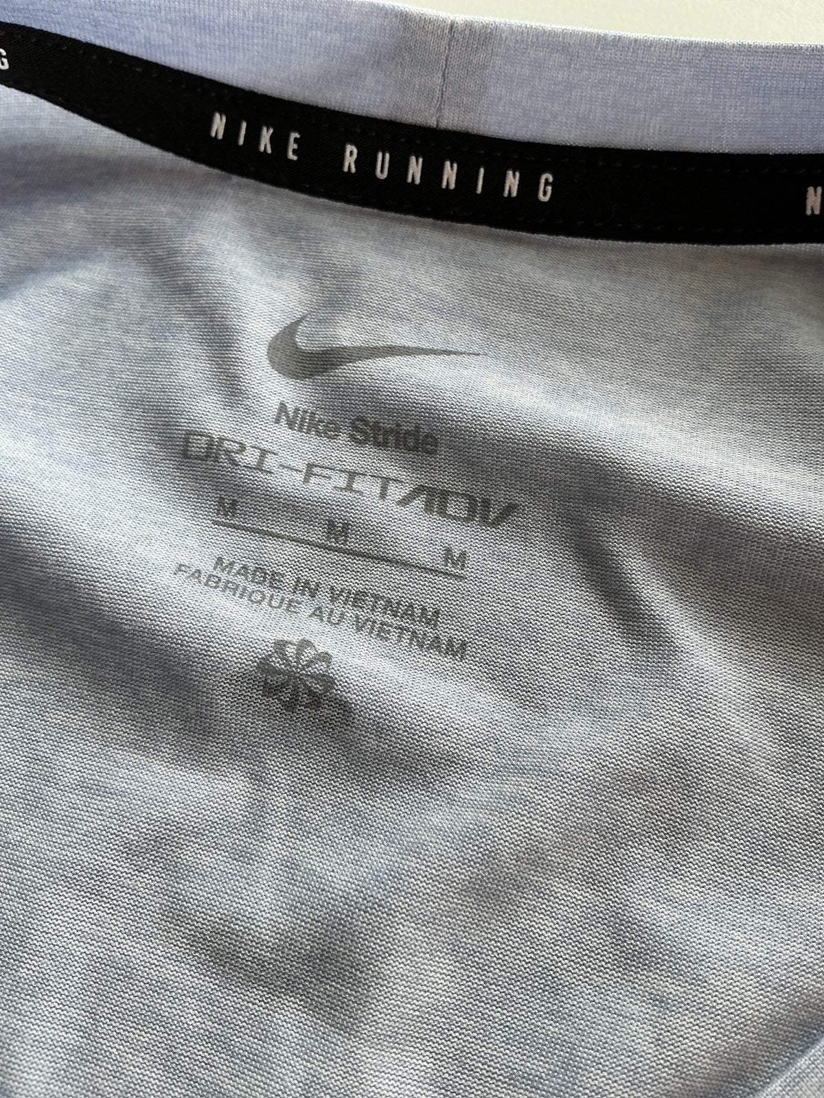 *NEW* Nike Men's Running Dri-FIT Stride Short Sleeve Top Grey Size M
