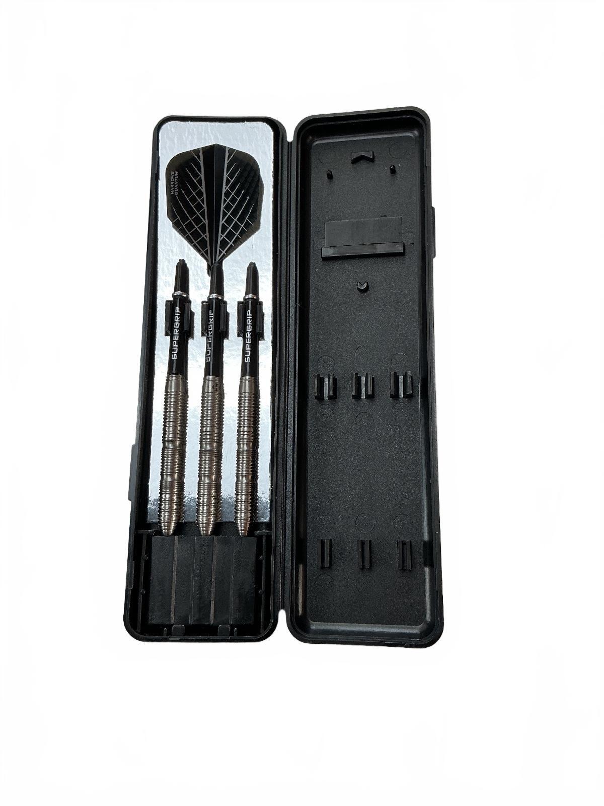 Harrows NX-Elite 90% 23g Men's Steel Tip Darts Supergrip Black Case