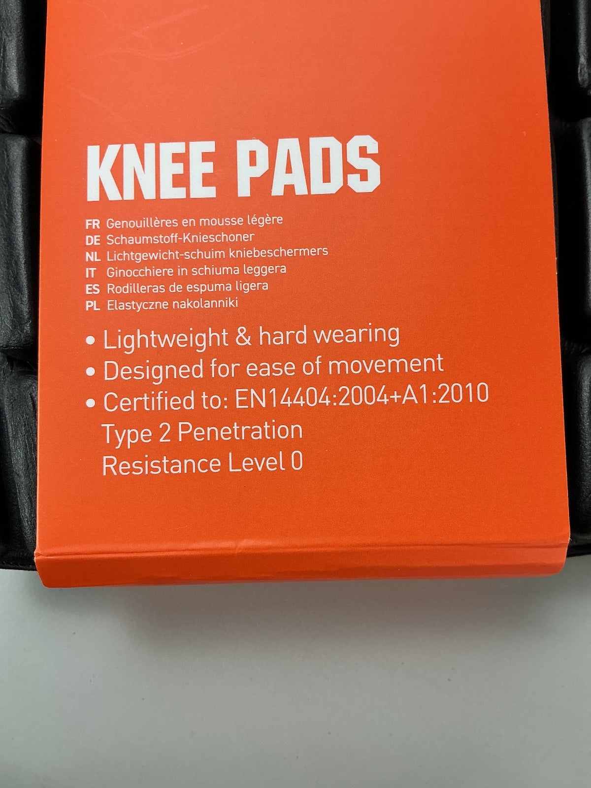 Scruffs Knee Pads Unisex Black Lightweight Hard Wearing Knee Protection