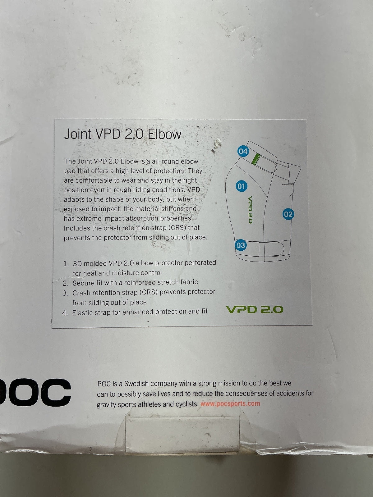 POC Joint VPD 2.0 Elbow Pads Black XL Protective Cycling Gear