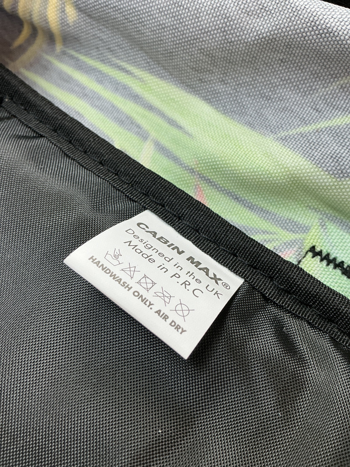 Cabin Max Unisex Tropical Print Ryanair Backpack Green Adjustable