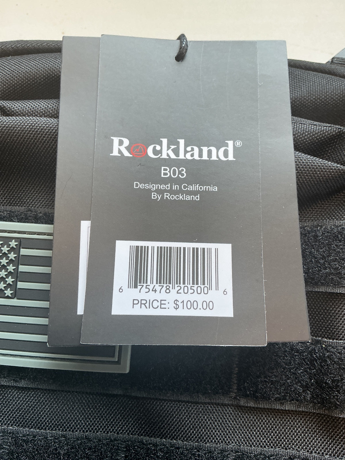 *NEW* Rockland B03 Tactical Backpack Black with Adjustable Straps