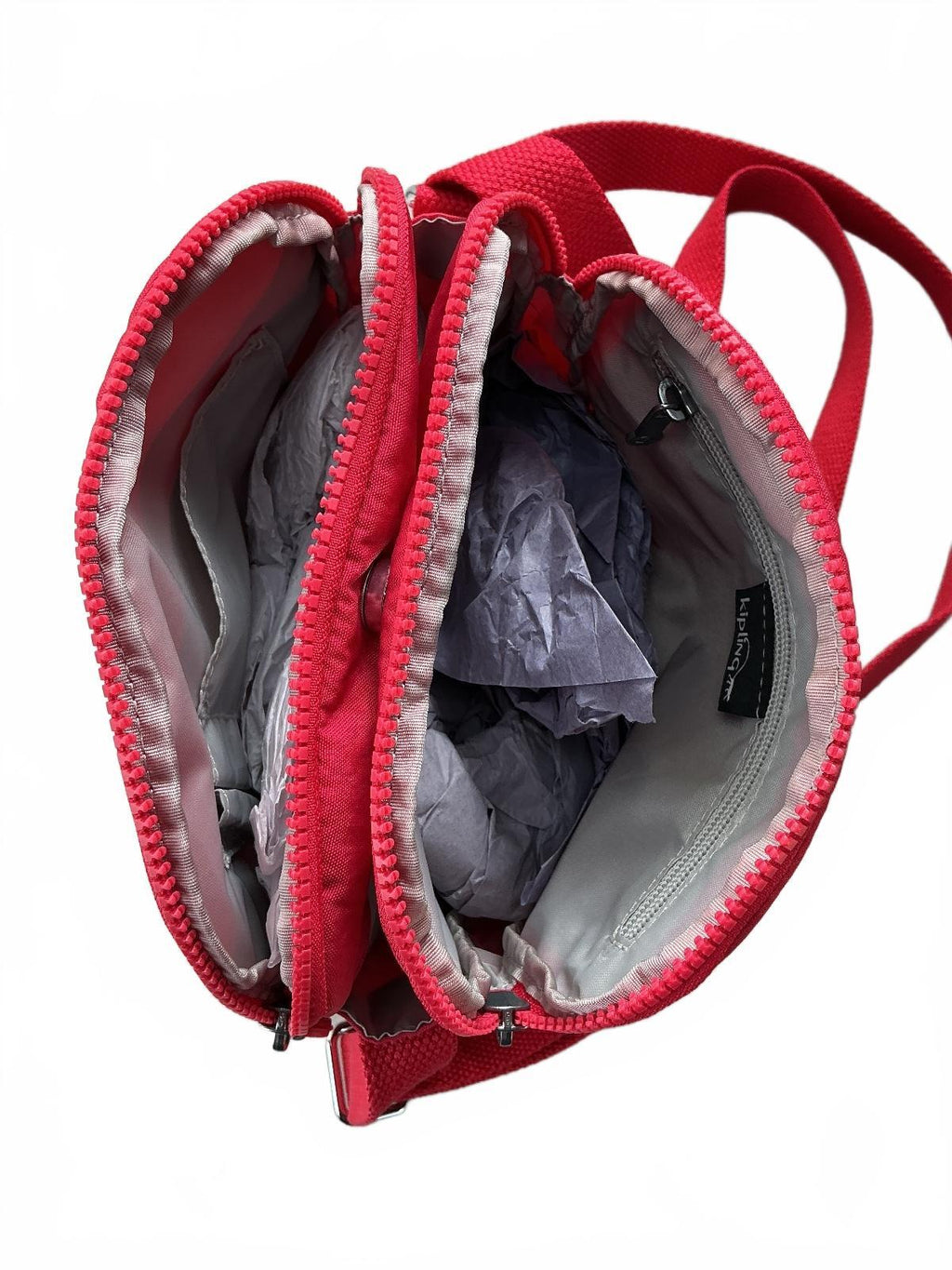 Kipling Keeffe Crossbody Bag Women Red Lightweight Adjustable Strap