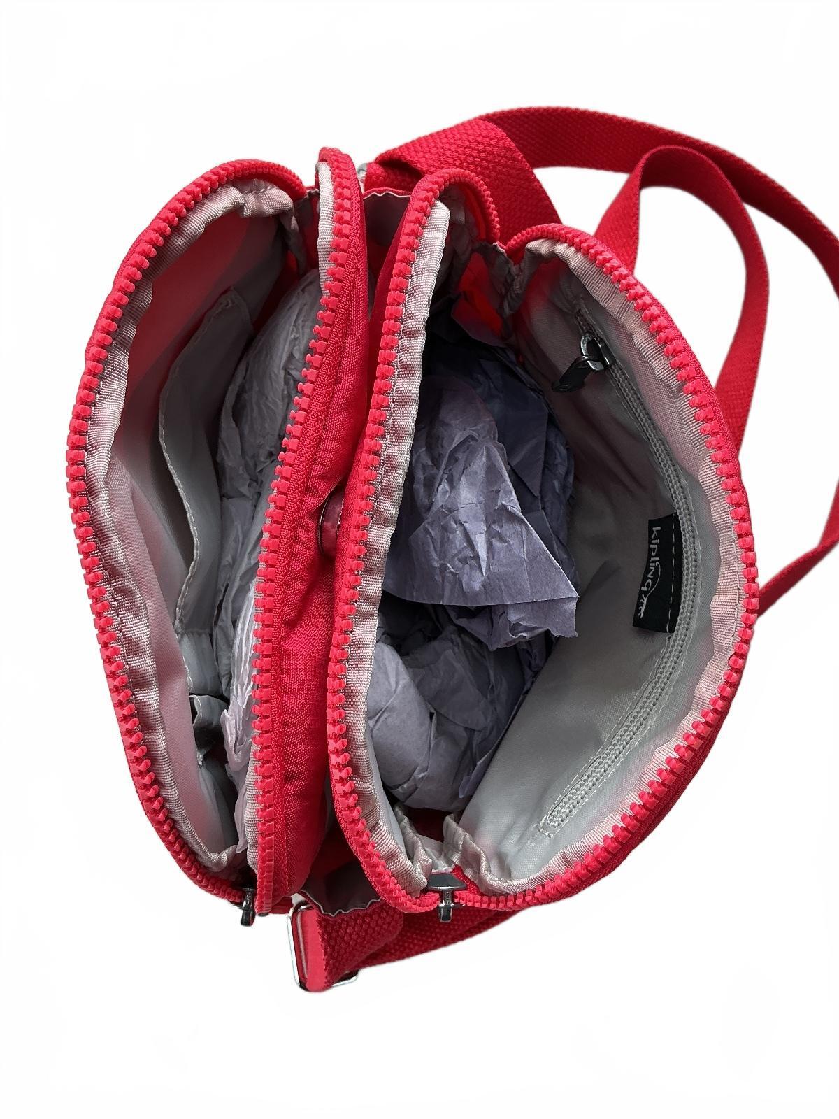 Kipling Keeffe Crossbody Bag Women Red Lightweight Adjustable Strap
