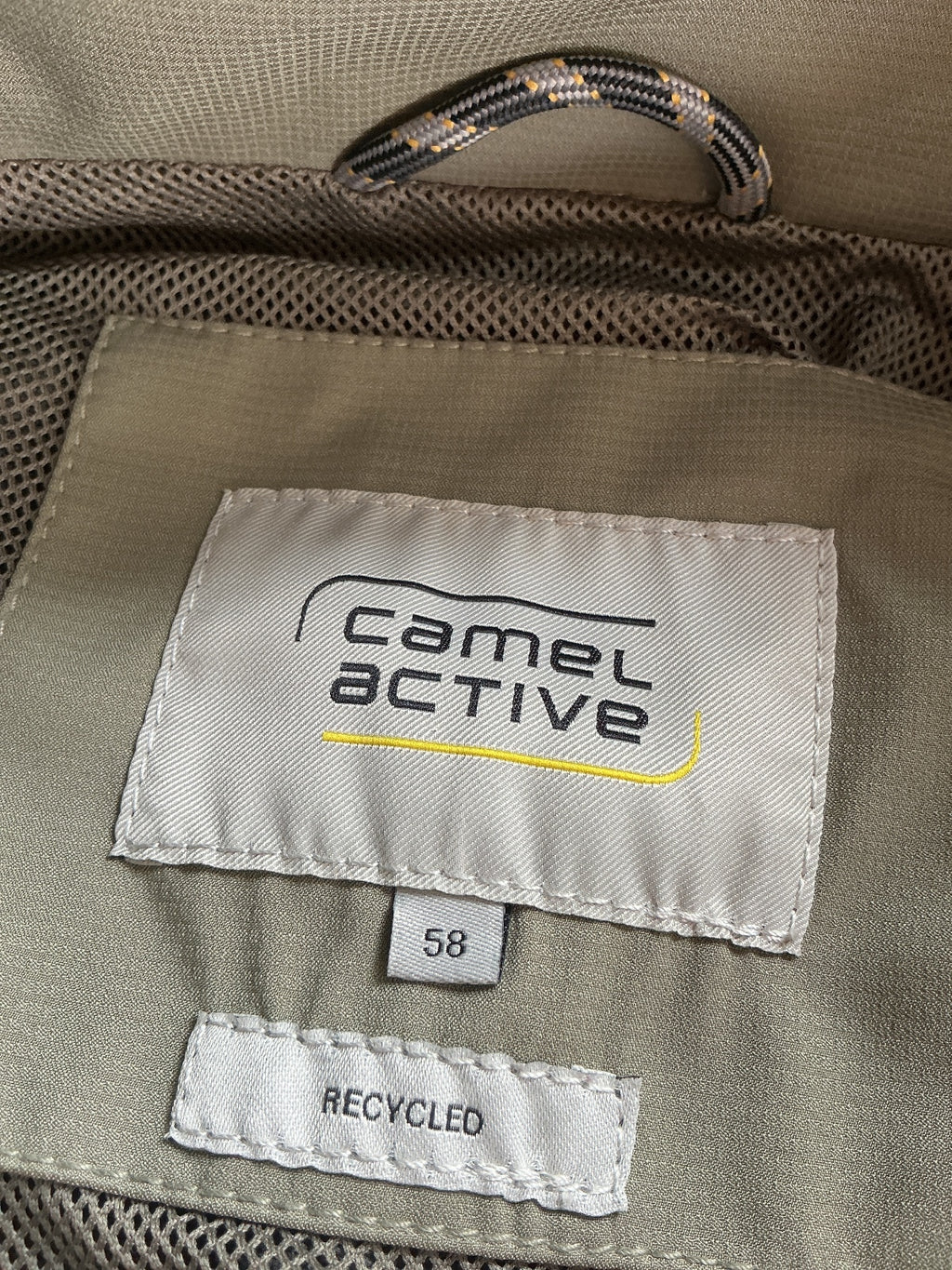 *NEW* camel active Men's Hooded Jacket Khaki Size XXL Lightweight Waterproof