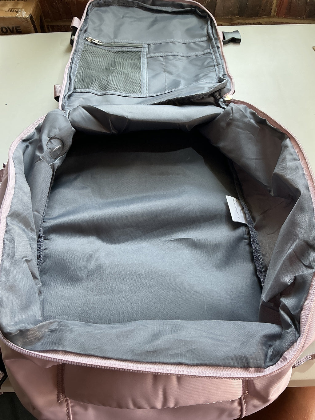 Carry on Purple Backpack Bag with Multiple Pockets and Adjustable Straps