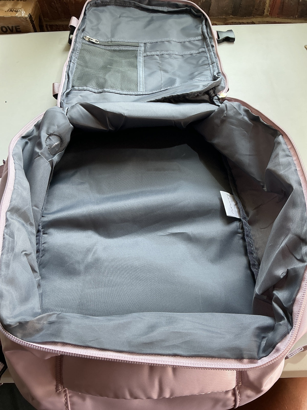 Carry on Purple Backpack Bag with Multiple Pockets and Adjustable Straps