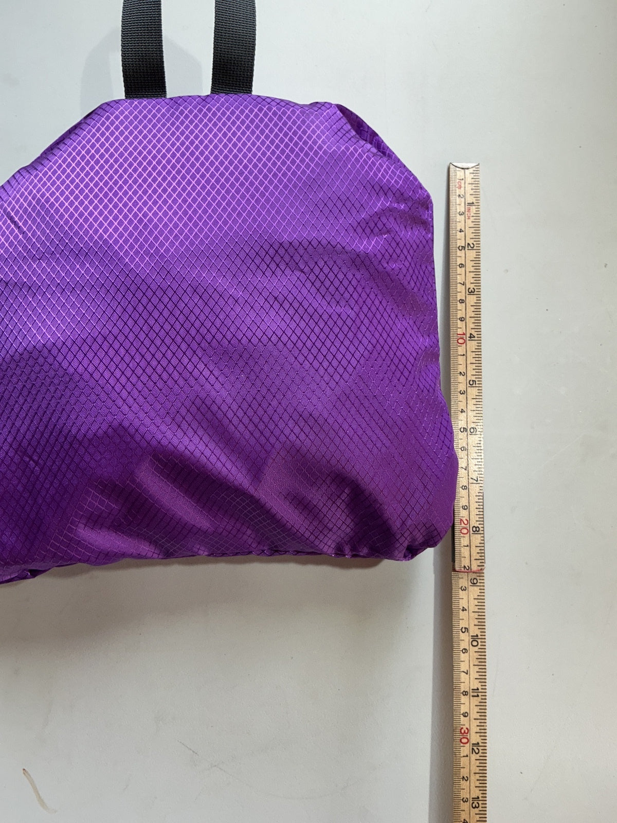 Crenze Purple Lightweight Foldable Backpack Travel Bag Size
