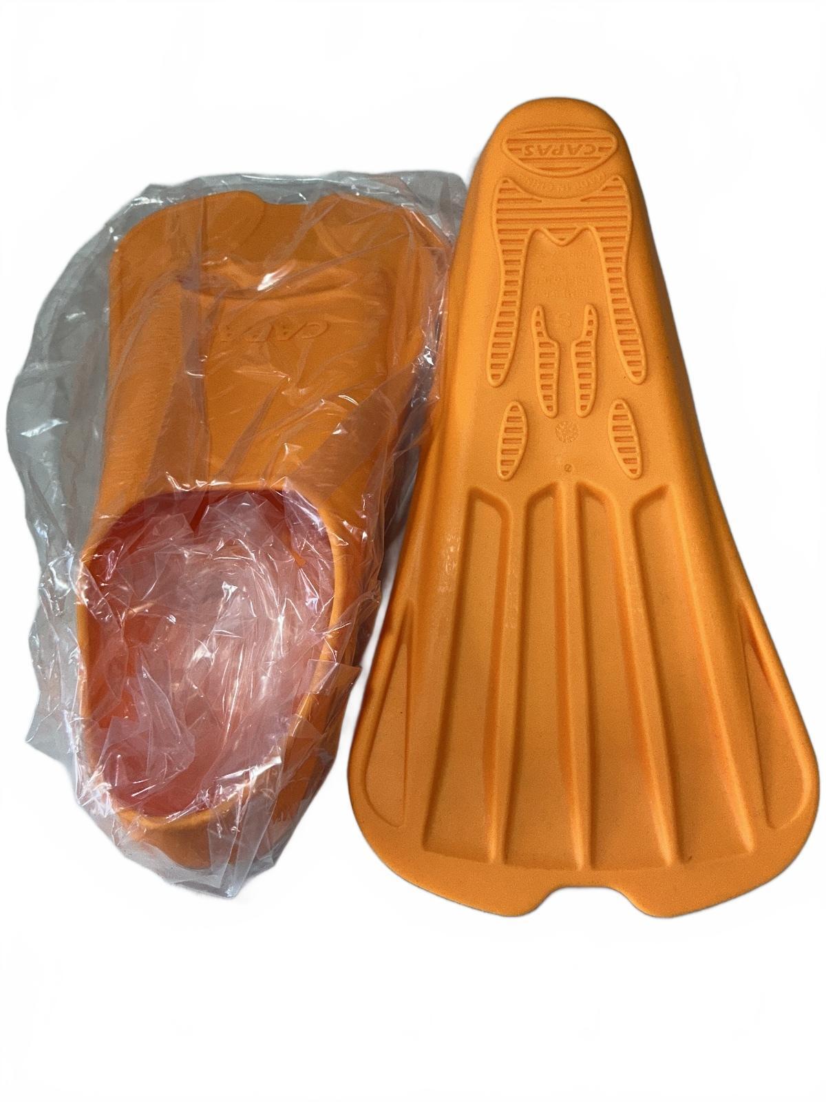 CAPAS Short Blade Training Fins Orange Size Small US M 5.5-7 UK 4.5-6 EUR 37-39