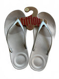 FitFlop Silver Cushion Ergonomic Flip Flops UK 3 EU 36 US 5 Comfortable