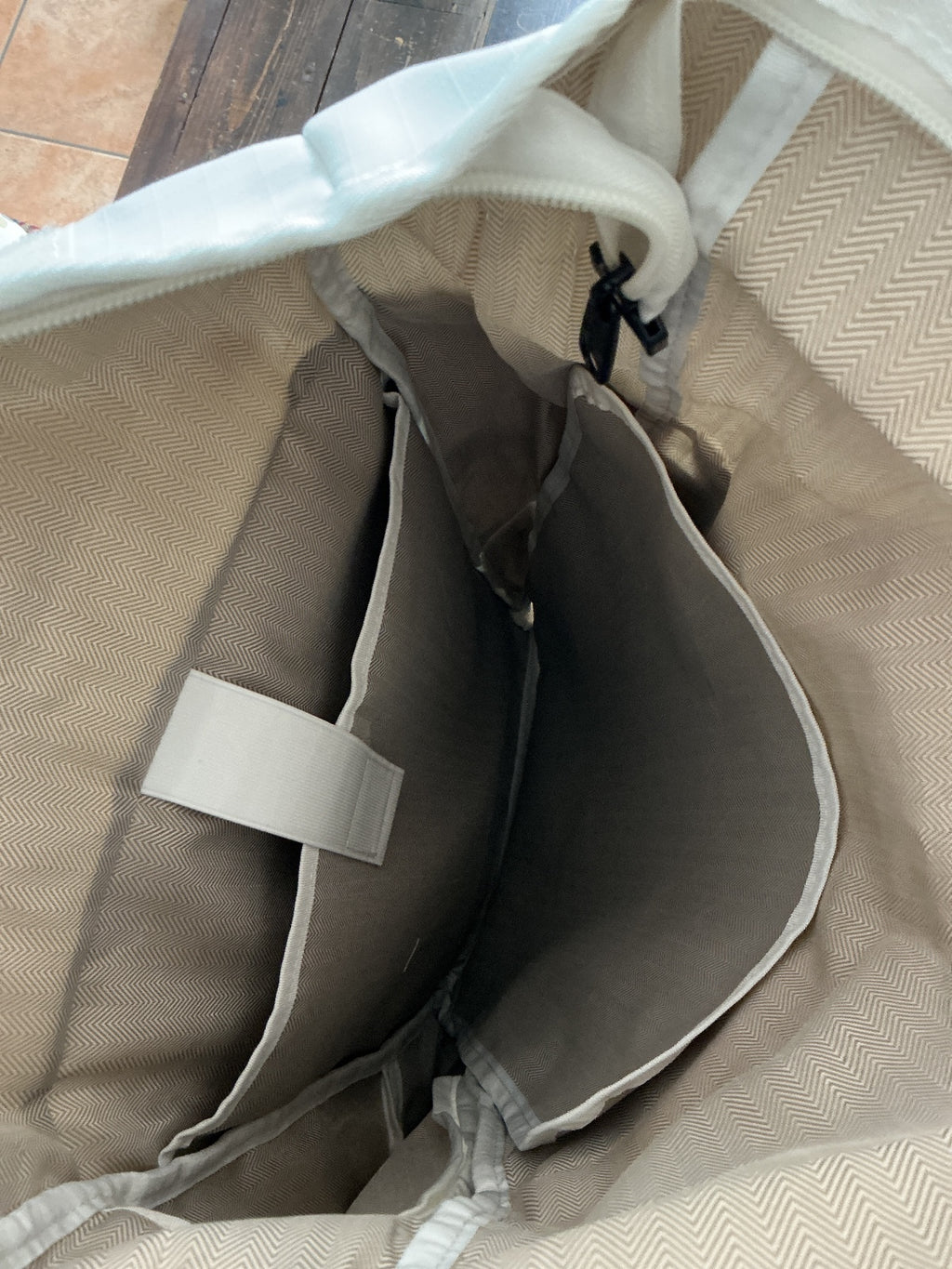 White Winner Tennis Backpack Bag with Multiple Compartments - Size Medium
