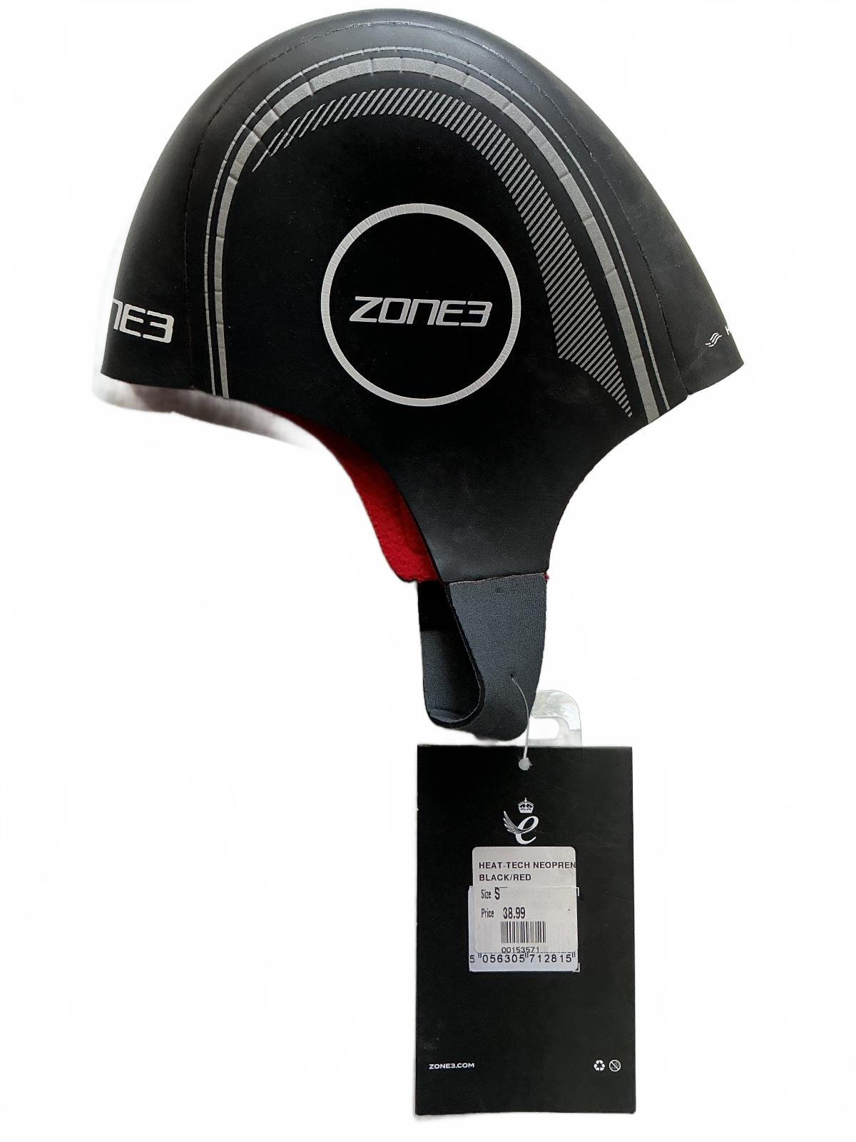 Zone3 Heat-Tech Neoprene Swim Cap Black Red Size S Thermal Protection