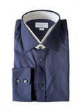 *NEW* Charles Tyrwhitt Navy Blue Non-Iron Classic Fit Shirt Size 17/34