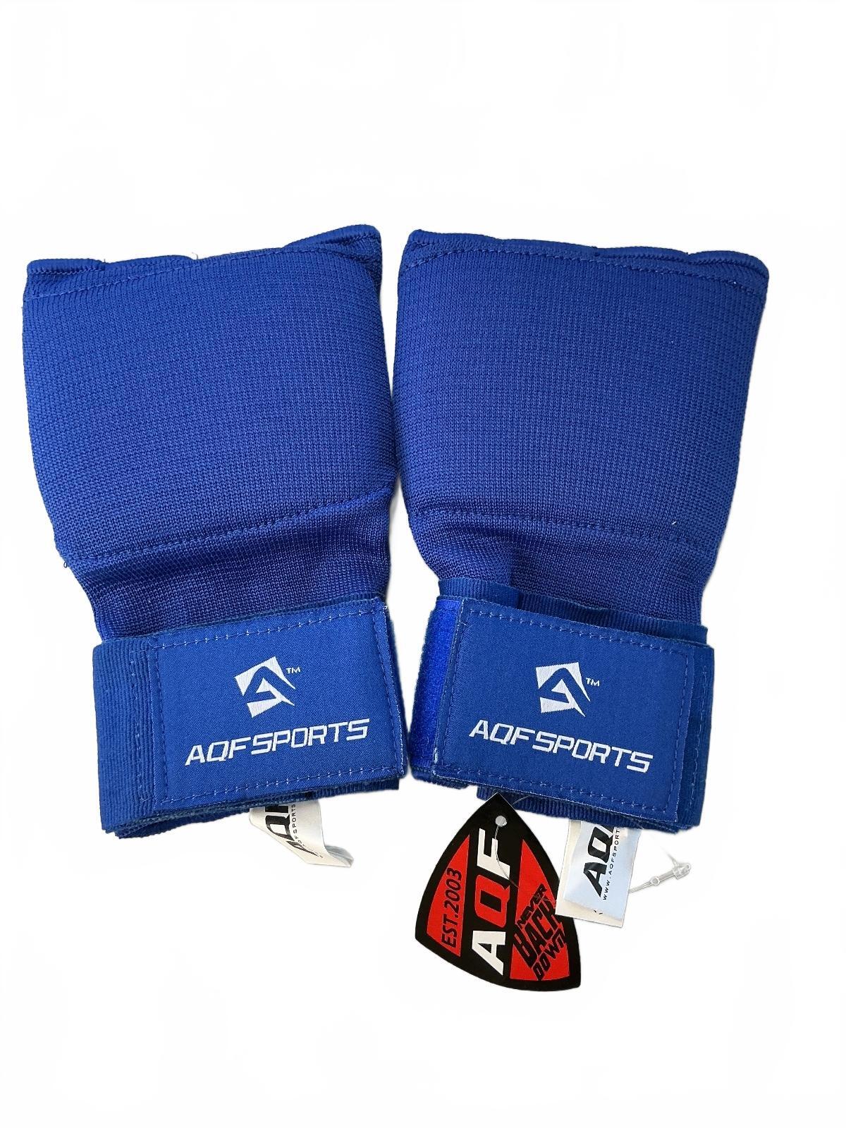 AQF Sports Hand Wraps Large Blue Boxing Protection