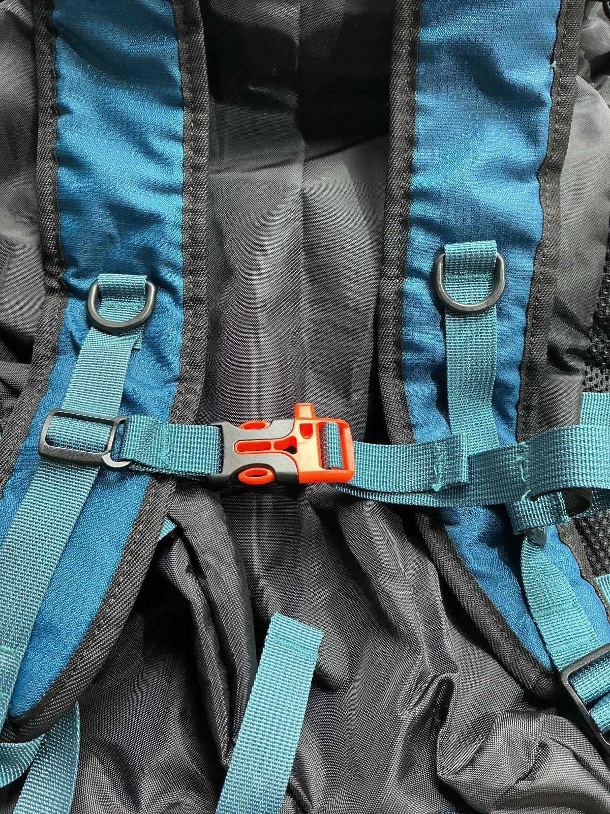 Rainsmore 40L Blue Hiking Backpack Lightweight Foldable Rucksack