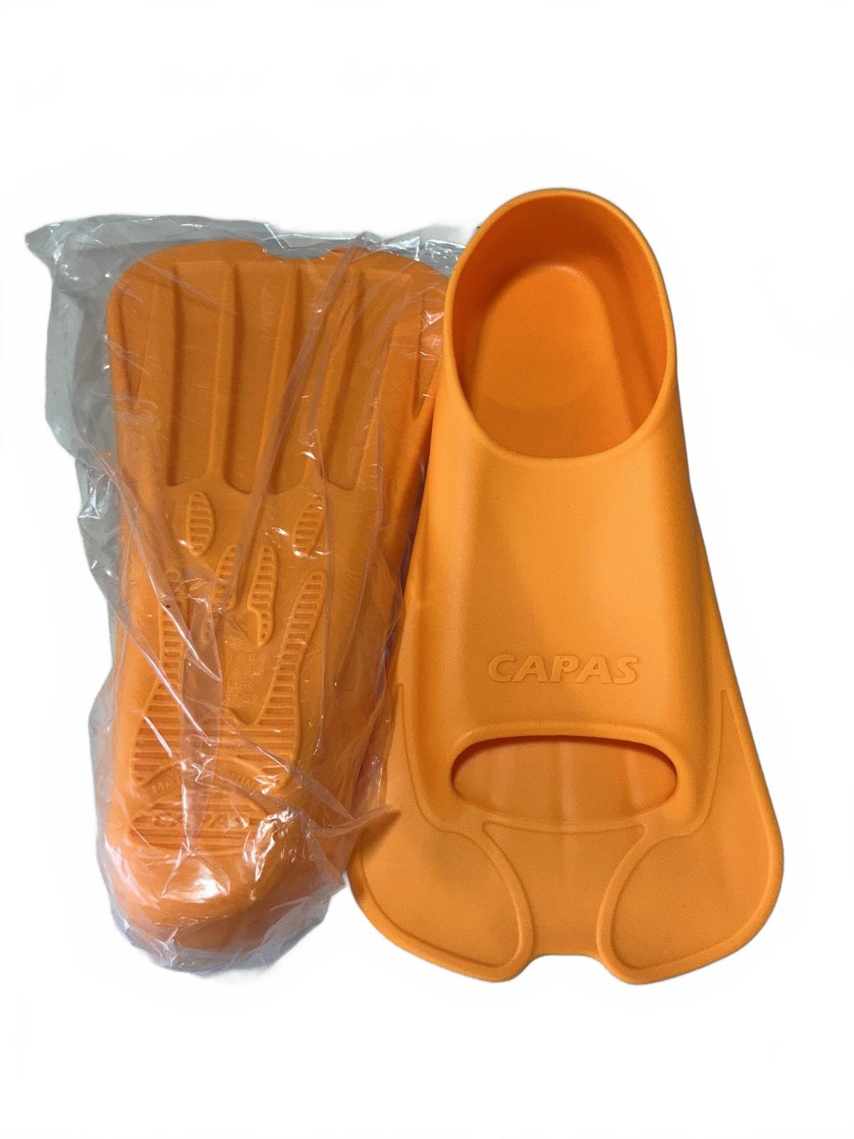 CAPAS Short Blade Training Fins Orange Size Small US M 5.5-7 UK 4.5-6 EUR 37-39