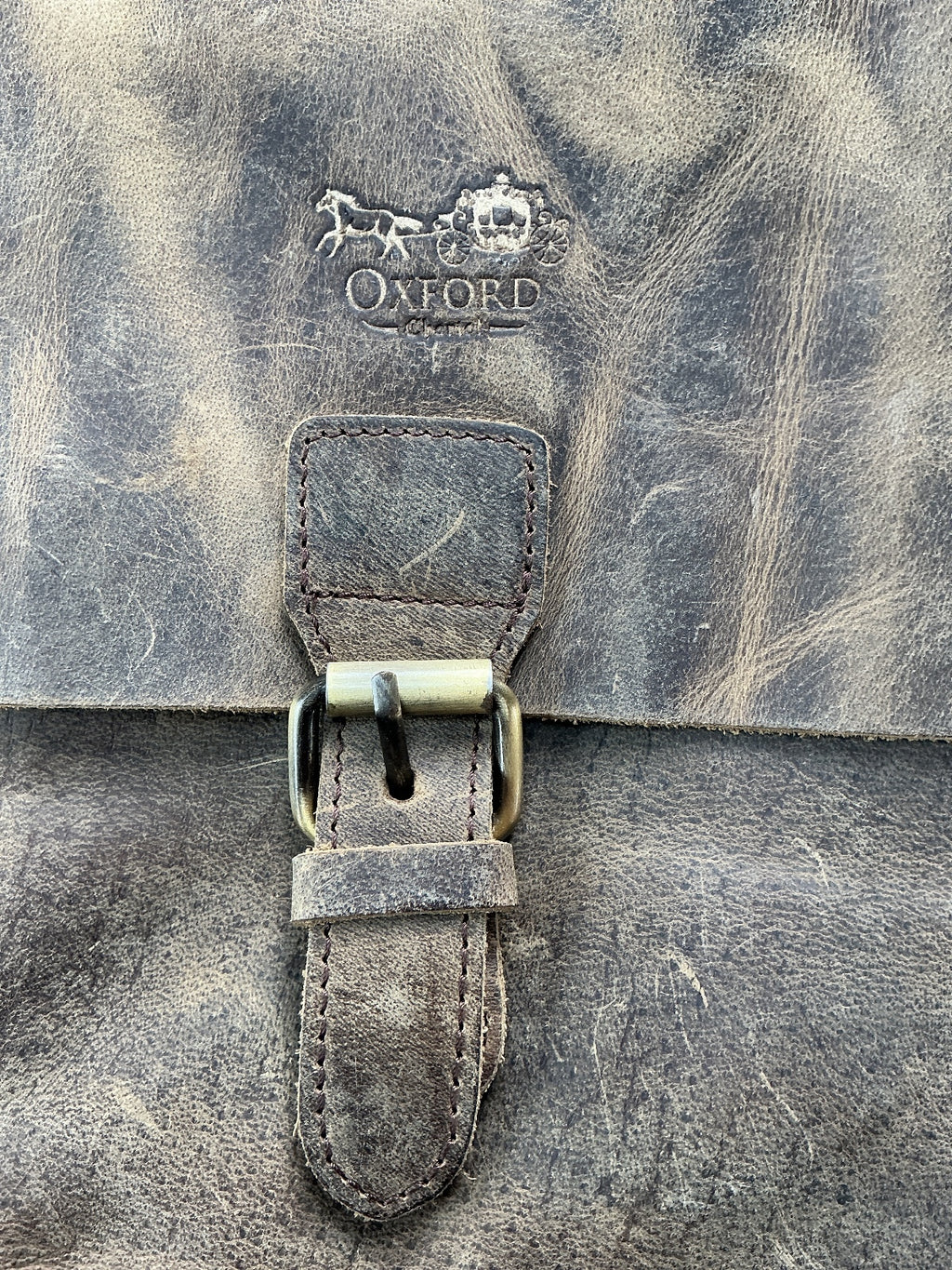 Oxford Chariot Bespoke Luxury Leather Crossbody Bag Brown Vintage Style
