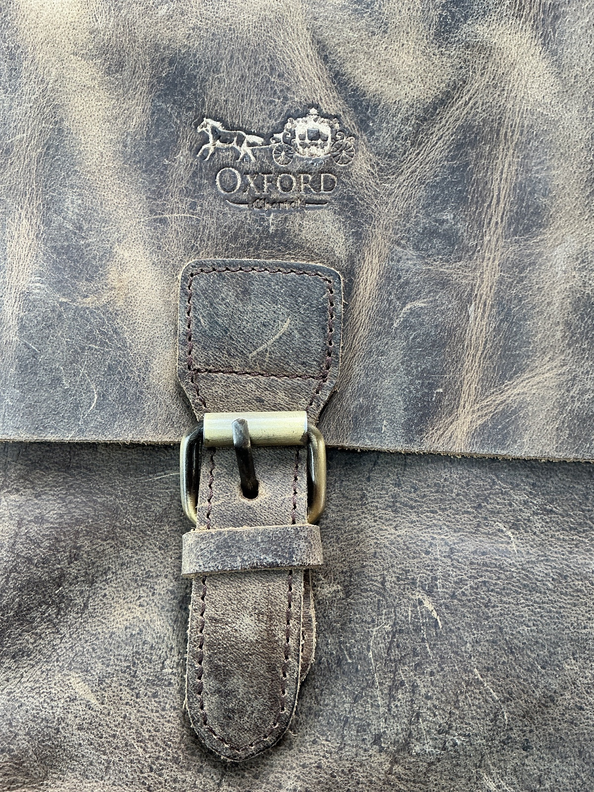 Oxford Chariot Bespoke Luxury Leather Crossbody Bag Brown Vintage Style