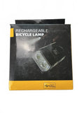 Rechargeable Bicycle Lamp Set Black Front and Rear USB Type-C