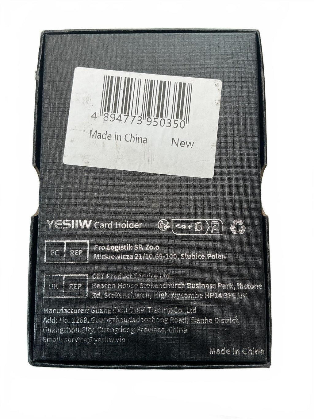 YESIIW Men's Slim Wallet RFID Protection Light Green