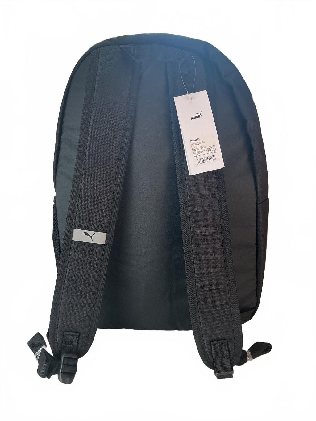 Puma Phase Backpack Unisex OSFA Black Gold Logo Durable 22L Capacity