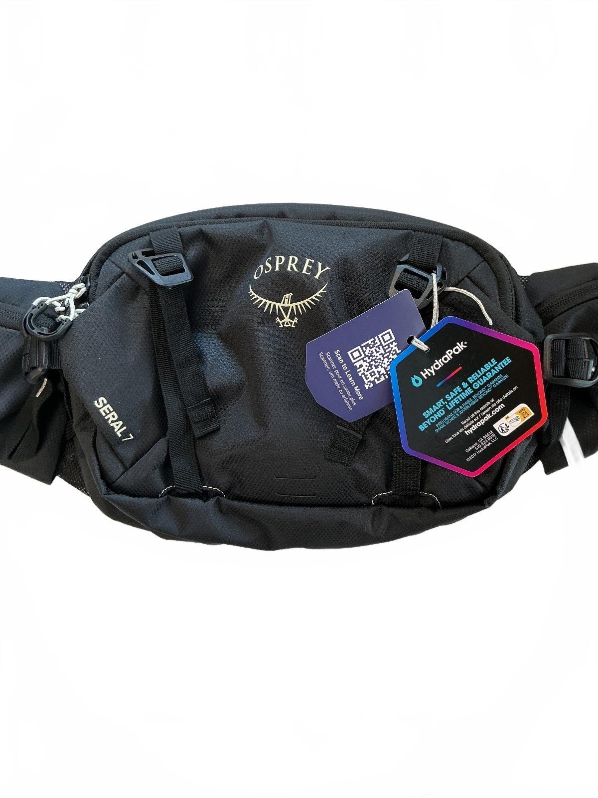 Osprey Seral 7 MTB Hydration Waist Pack Black Medium Used Once