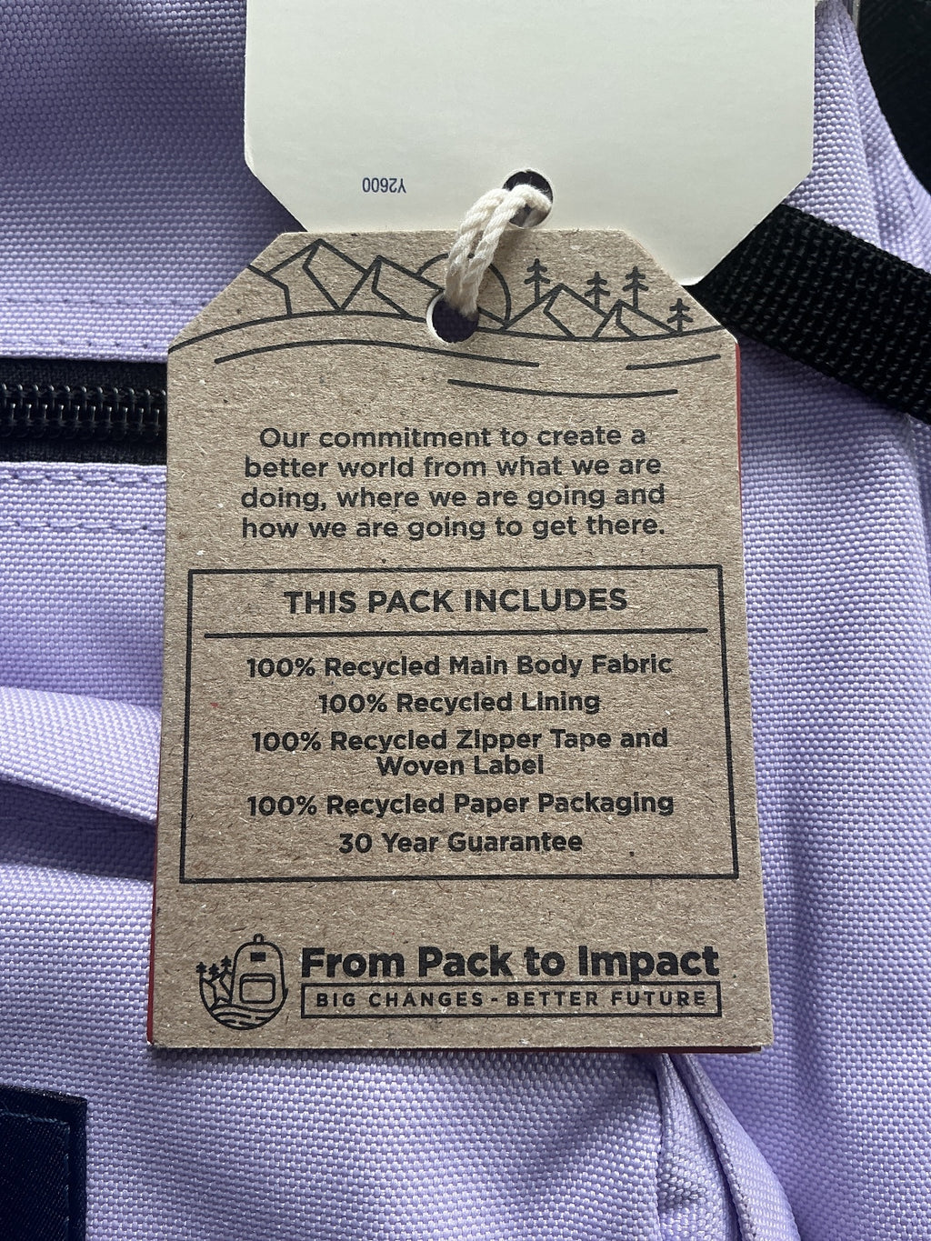 *NEW* JanSport Big Student Pastel Lilac Backpack 34L 15 Inch Laptop Sleeve