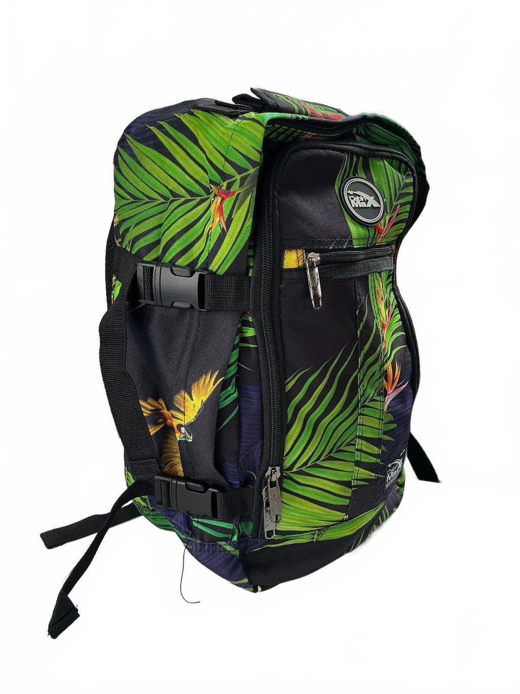 Cabin Max Unisex Tropical Print Ryanair Backpack Green Adjustable